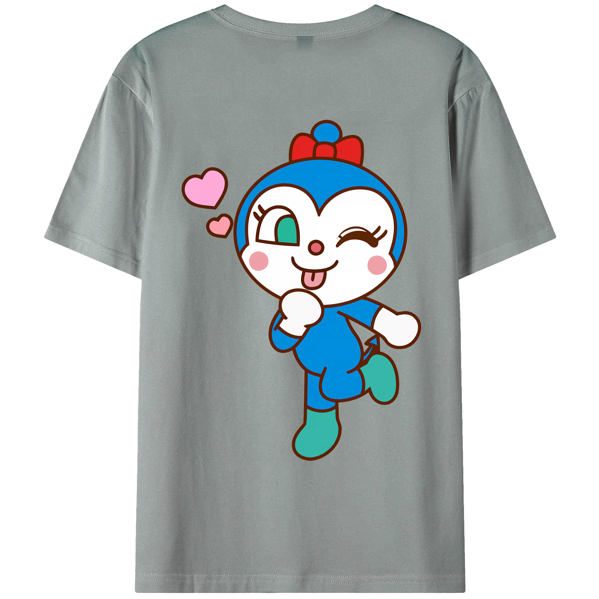 （画像用） アンパンマン Anpanman 綿100％ メンズ半袖Tシャツ（バックプリント） 通気性